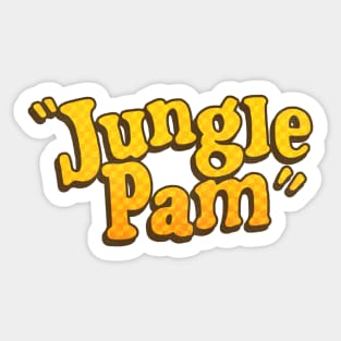 Jungle Pam - Retro 70s Car Drag Racing Icon Sticker